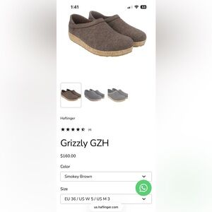 Haflinger Grizzly GZH Wool Slip-On Clog in Dark Brown
